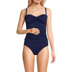 Women's D-Cup Bandeau Tankini Swimsuit Top