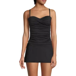 Women's D-Cup Bandeau Tankini Swimsuit Top