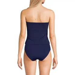 Women's D-Cup Bandeau Tankini Swimsuit Top