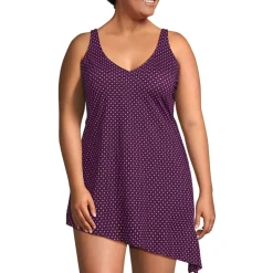 Women's D-Cup SlenderSuit Fauxkini Low Leg One Piece Swimsuit Print