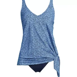 Women's D-Cup SlenderSuit Fauxkini Low Leg One Piece Swimsuit Print
