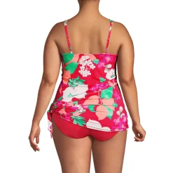 Women's D-Cup SlenderSuit Fauxkini Low Leg One Piece Swimsuit Print