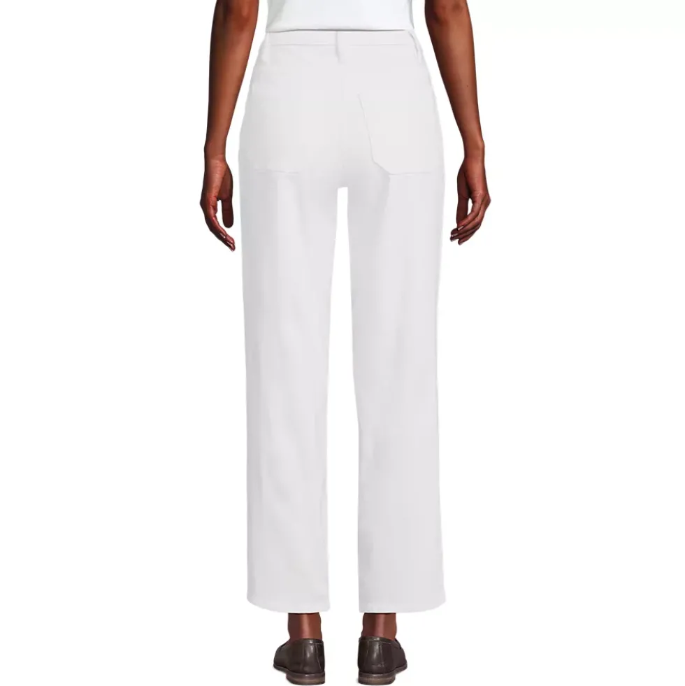 Women's Denim High Rise Utility Cargo Ankle Jeans