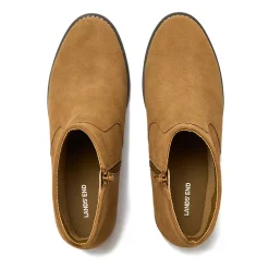 Women's Detailed Suede Zip Ankle Booties