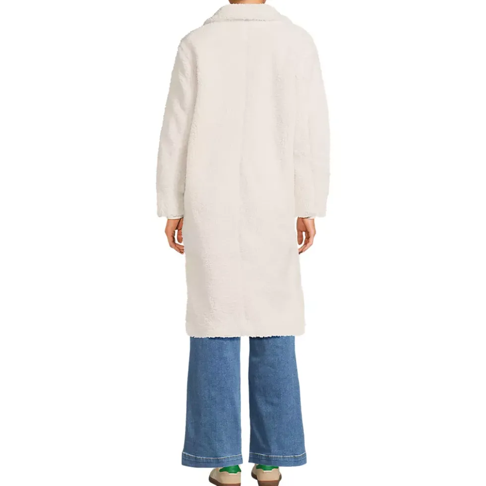 Women's Double Breasted Sherpa Fleece Coat