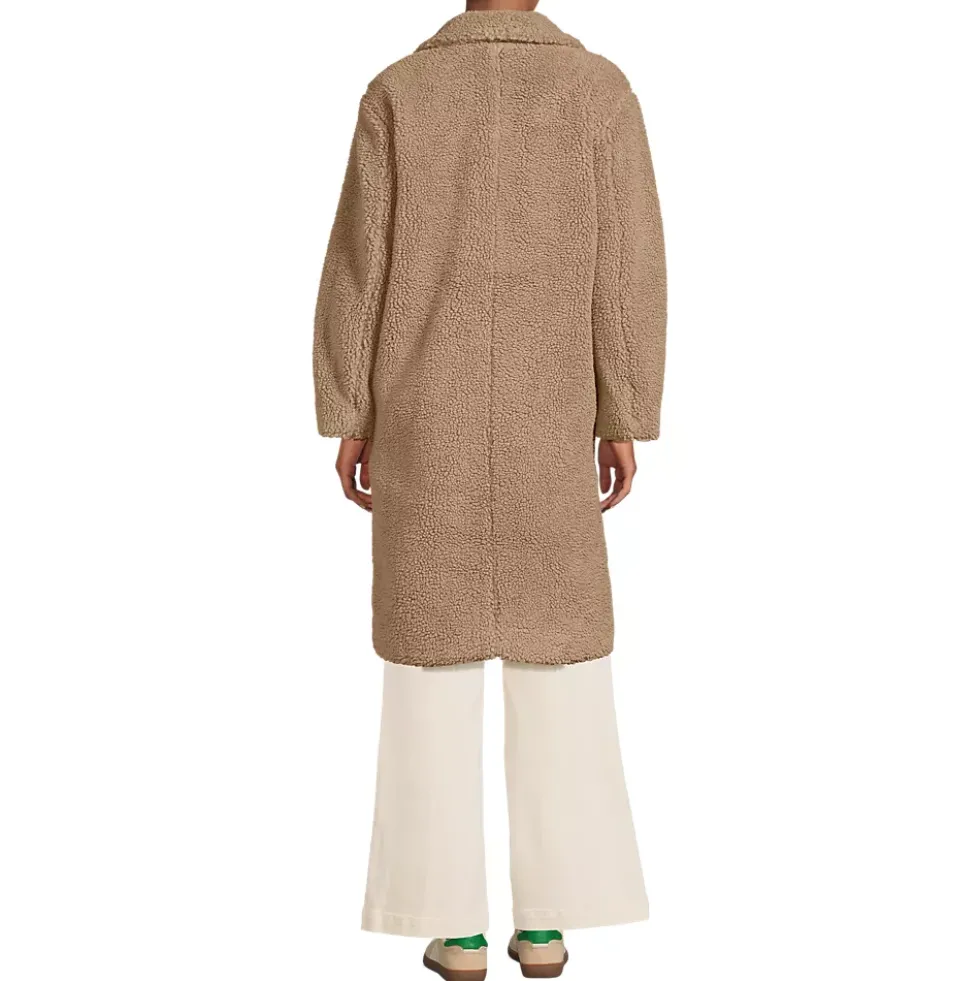 Women's Double Breasted Sherpa Fleece Coat