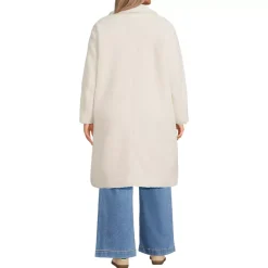 Women's Double Breasted Sherpa Fleece Coat