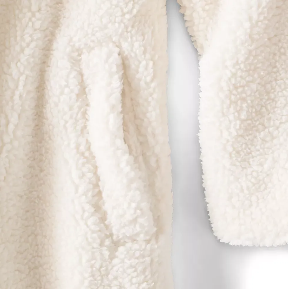 Women's Double Breasted Sherpa Fleece Coat