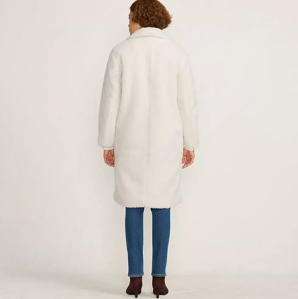 Women's Double Breasted Sherpa Fleece Coat