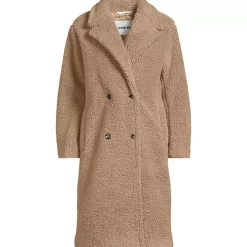 Women's Double Breasted Sherpa Fleece Coat
