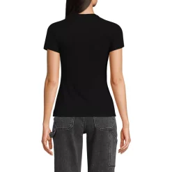 Women's Drapey Rib Fitted Short Sleeve Mini T-Shirt