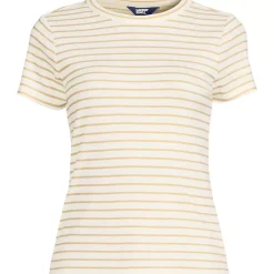 Women's Drapey Rib Fitted Short Sleeve T-Shirt