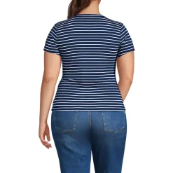 Women's Drapey Rib Fitted Short Sleeve T-Shirt