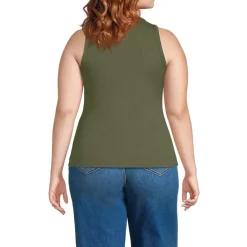 Women's Drapey Rib Fitted Tank Top