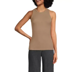 Women's Drapey Rib Fitted Tank Top