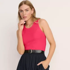 Women's Drapey Rib Fitted Tank Top