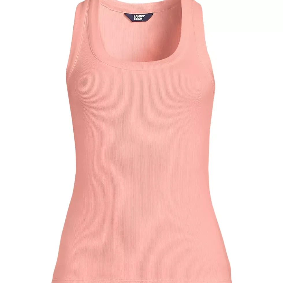 Women's Drapey Rib Fitted Tank Top