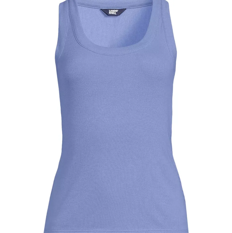 Women's Drapey Rib Fitted Tank Top