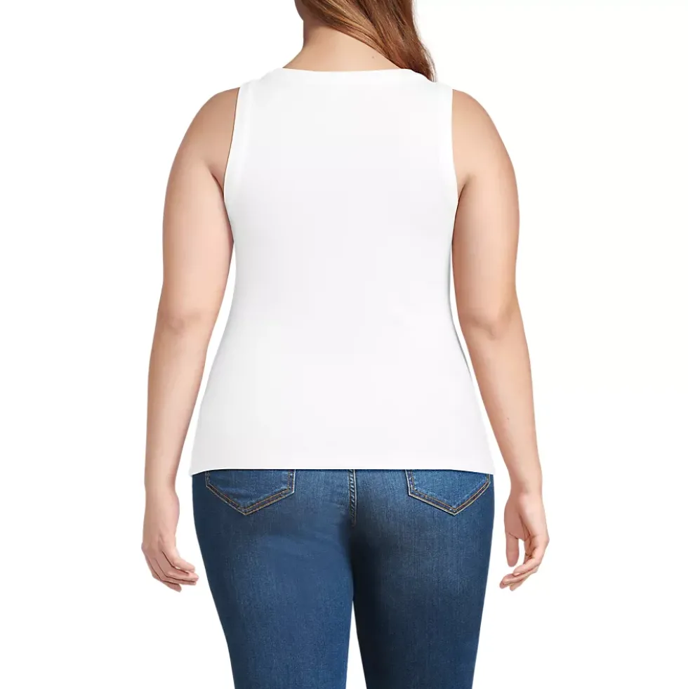 Women's Drapey Rib Fitted Tank Top