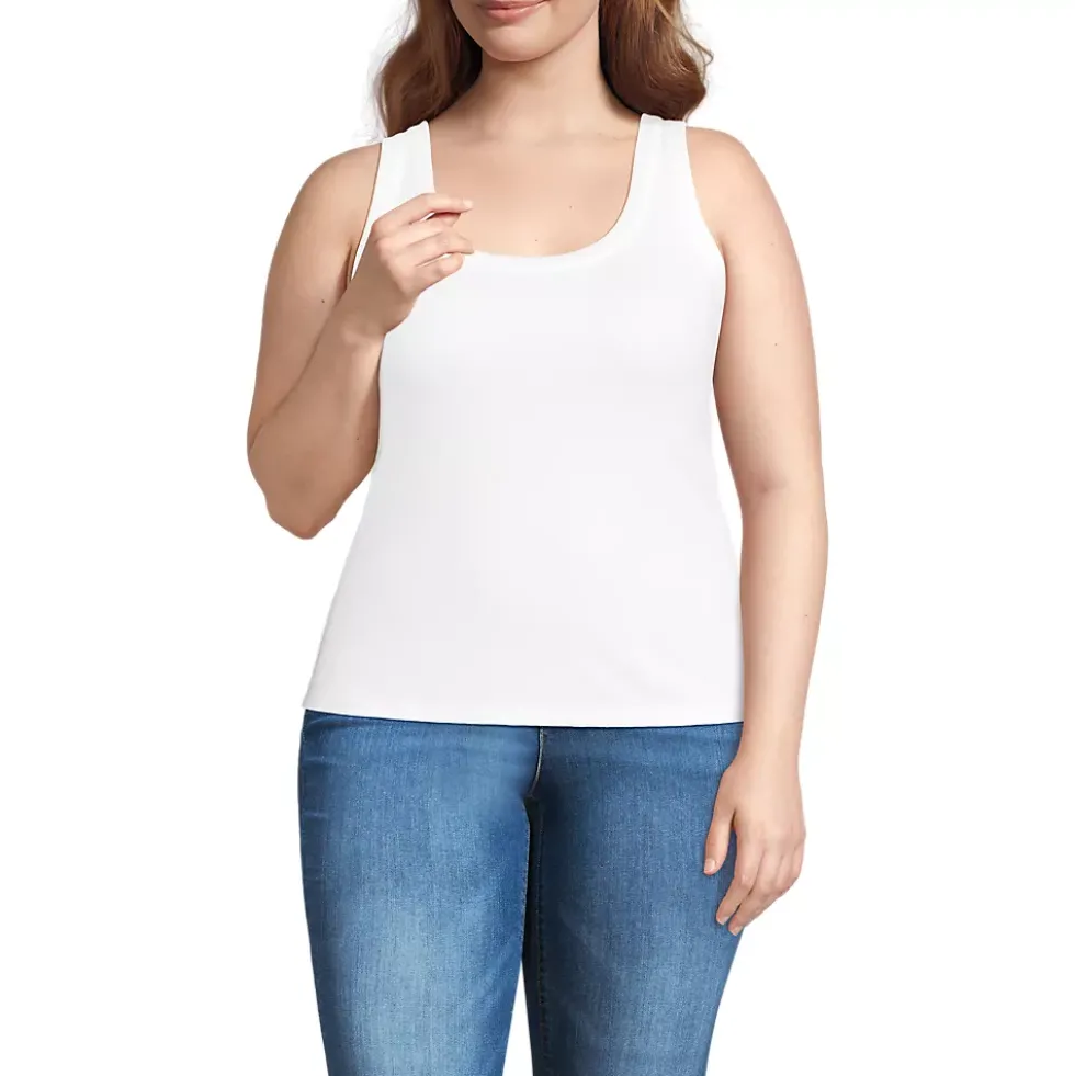 Women's Drapey Rib Fitted Tank Top