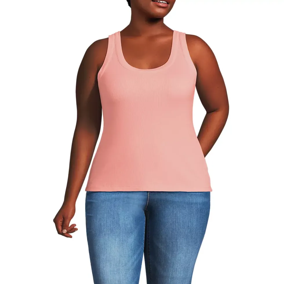 Women's Drapey Rib Fitted Tank Top
