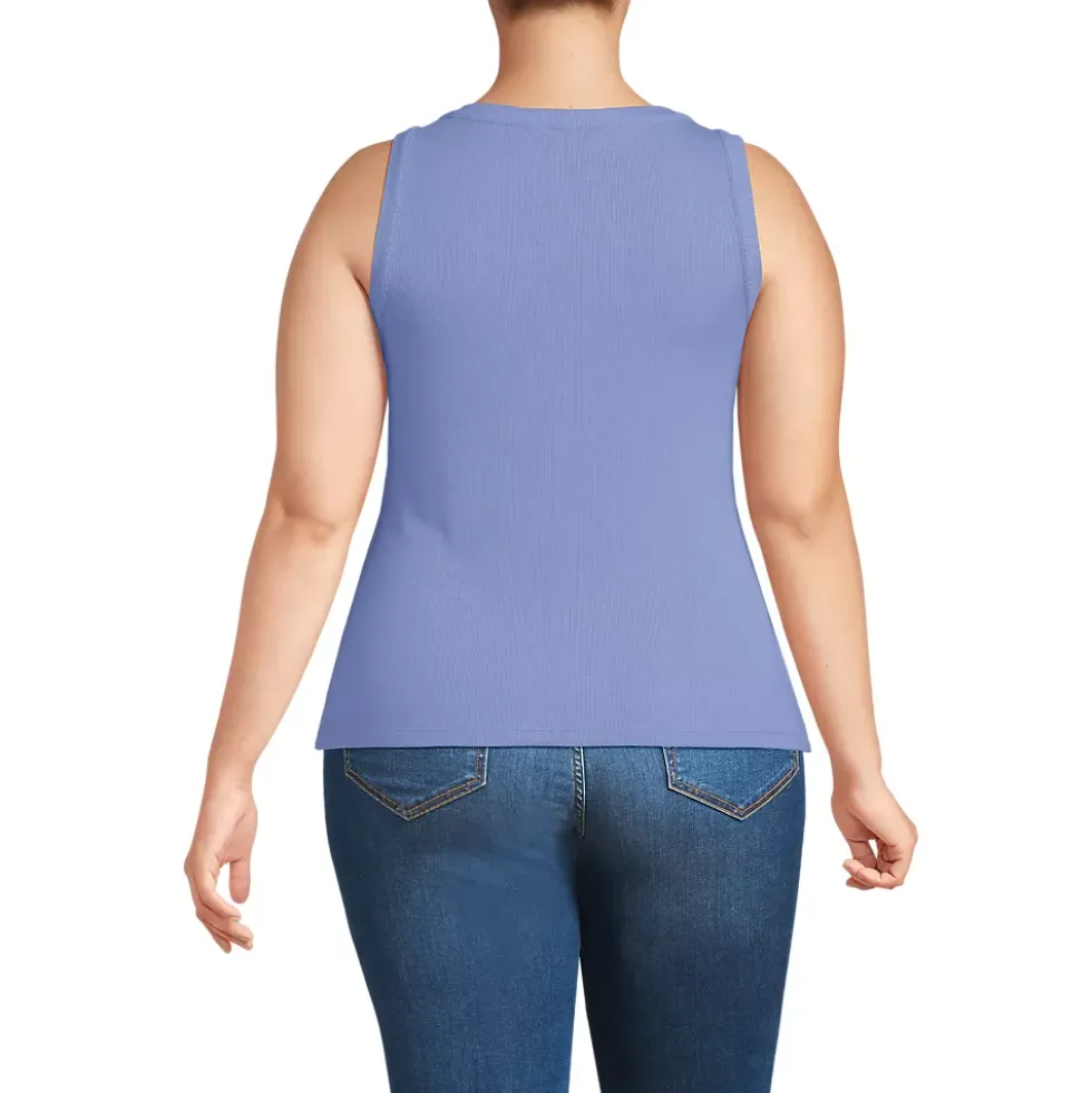 Women's Drapey Rib Fitted Tank Top