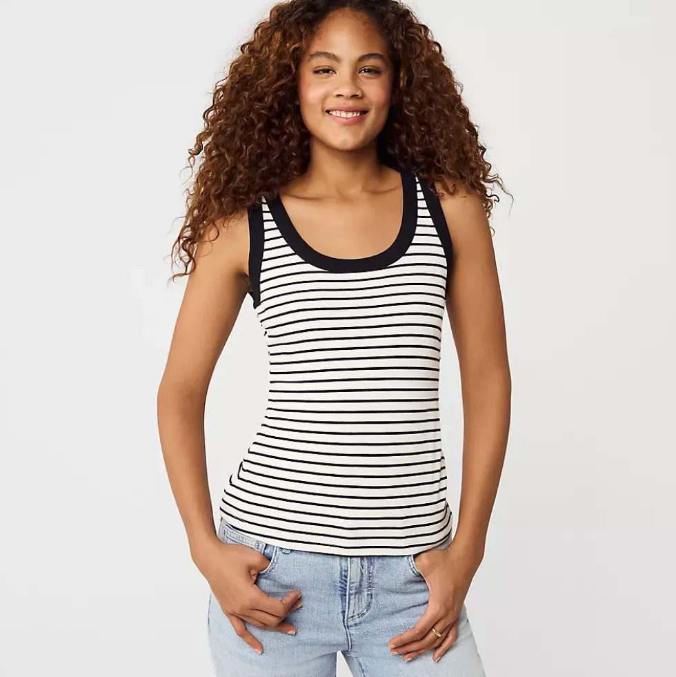 Women's Drapey Rib Fitted Tank Top