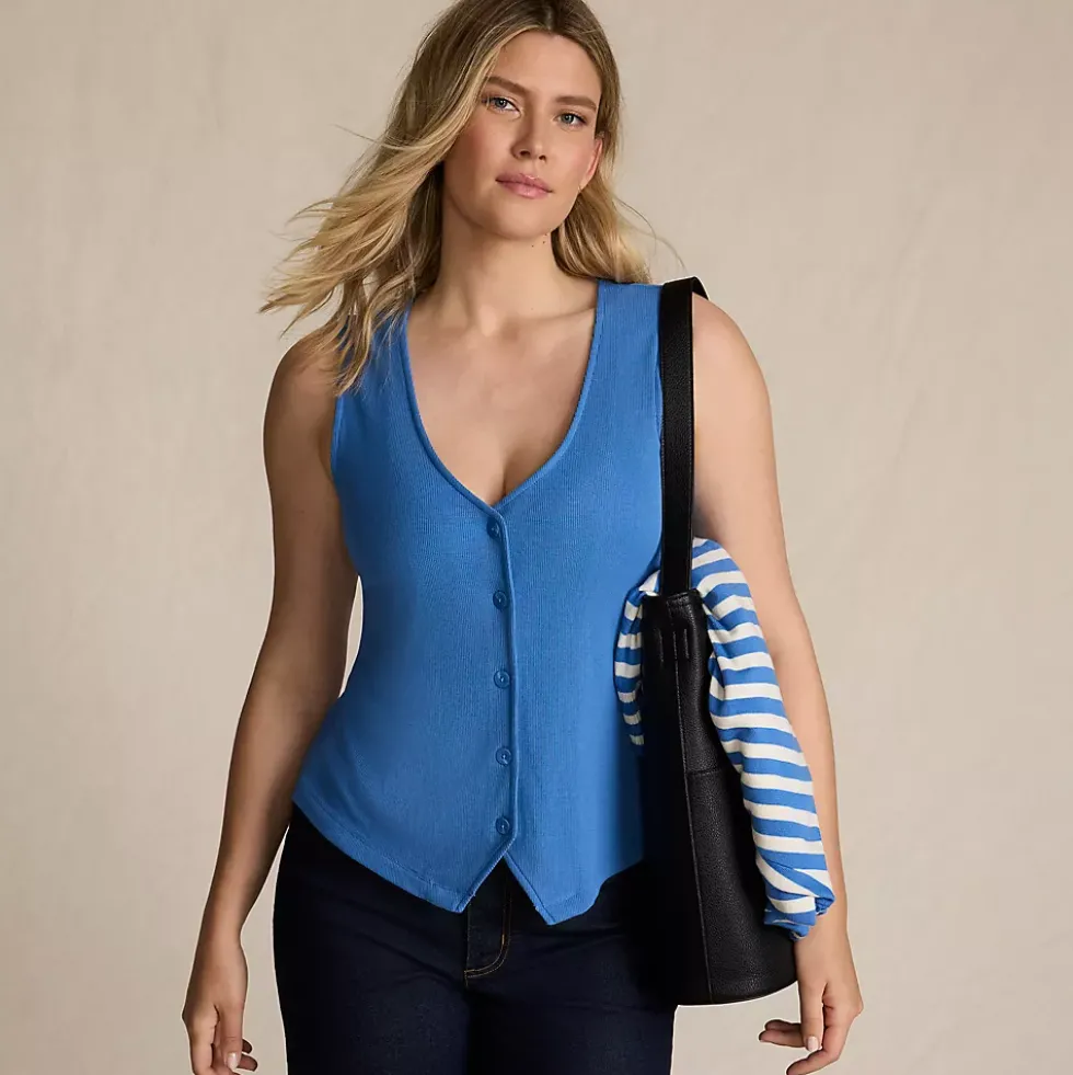 Women's Drapey Rib Vest