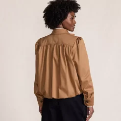 Women's Drapey Twill Bubble Hem Jacket