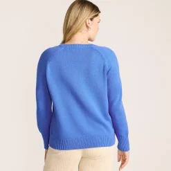 Women's Drifter Embroidered Raglan Crew Neck Sweater
