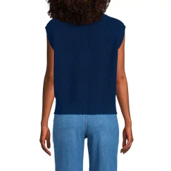 Women's Drifter Modern Cable V Neck Vest Sweater