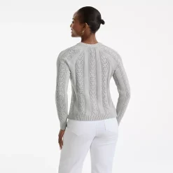 Women's Drifter Raglan Pointelle Crew Neck Sweater