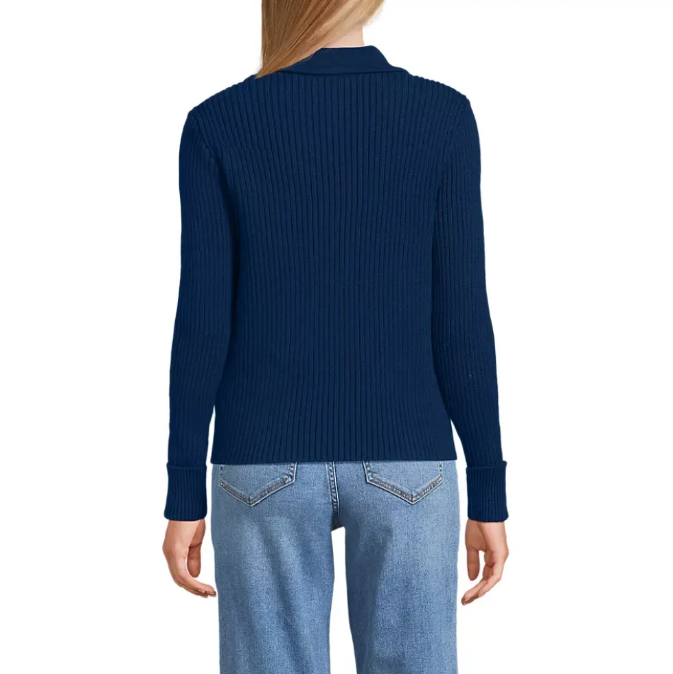 Women's Drifter Ribbed Collared Blazer Sweater