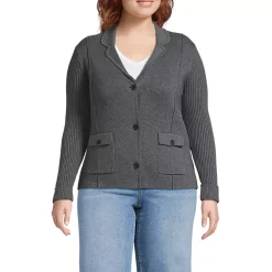 Women's Drifter Ribbed Collared Blazer Sweater
