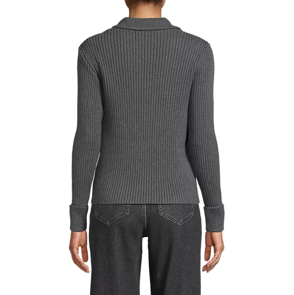 Women's Drifter Ribbed Collared Blazer Sweater