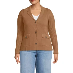 Women's Drifter Ribbed Collared Blazer Sweater