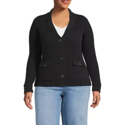 Women's Drifter Ribbed Collared Blazer Sweater