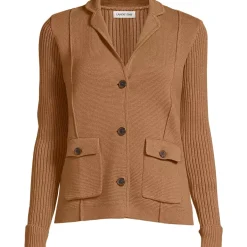 Women's Drifter Ribbed Collared Blazer Sweater