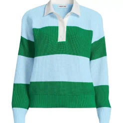 Women's Drifter Rugby with Woven Collar Sweater