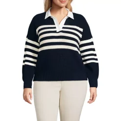 Women's Drifter Rugby with Woven Collar Sweater