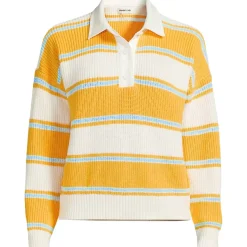 Women's Drifter Rugby with Woven Collar Sweater