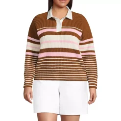 Women's Drifter Rugby with Woven Collar Sweater