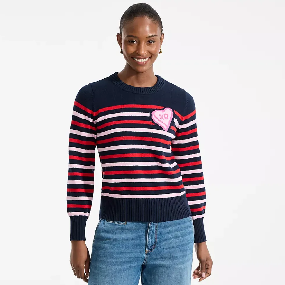 Women's Drifter Set in Sleeve Crew Neck Sweater