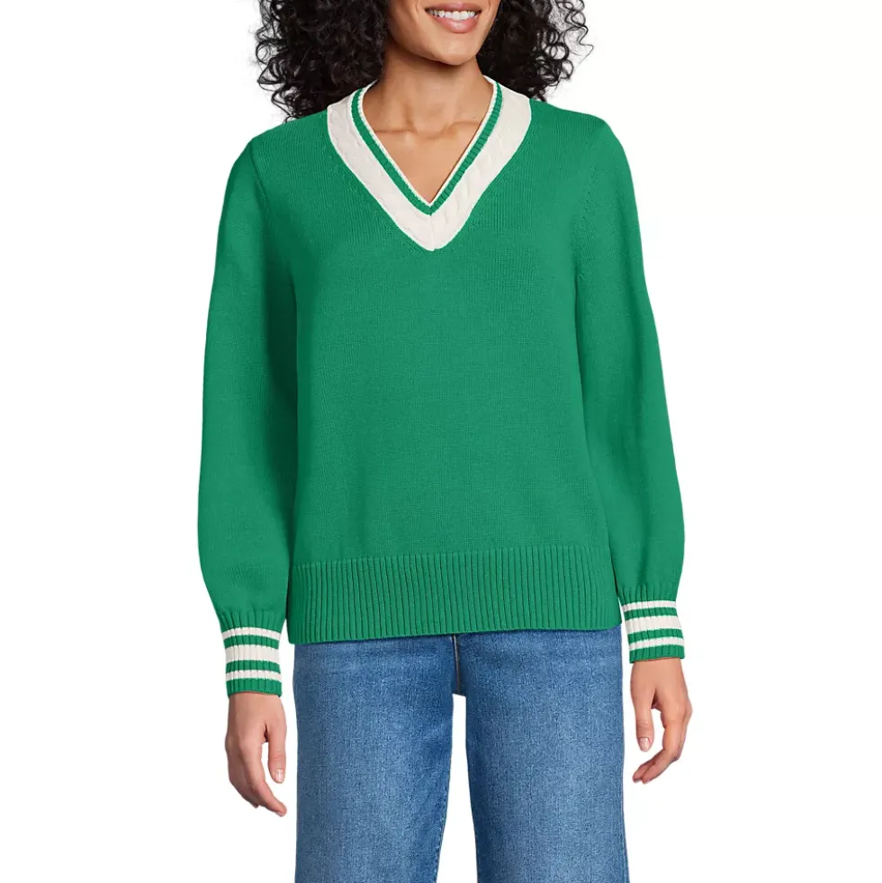 Women's Drifter Set in Sleeve Vneck Sweater