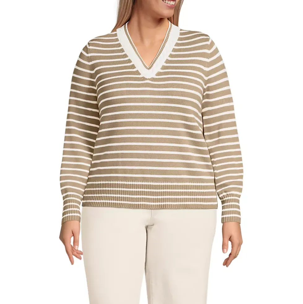 Women's Drifter Set in Sleeve Vneck Sweater