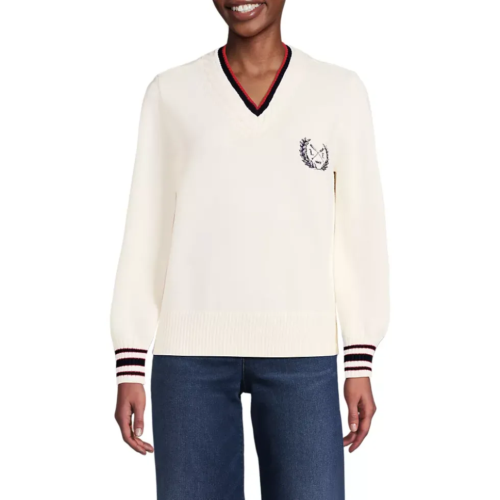 Women's Drifter Set in Sleeve Vneck Sweater