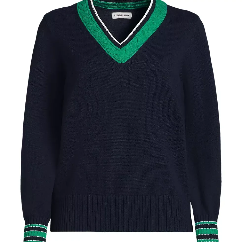 Women's Drifter Set in Sleeve Vneck Sweater