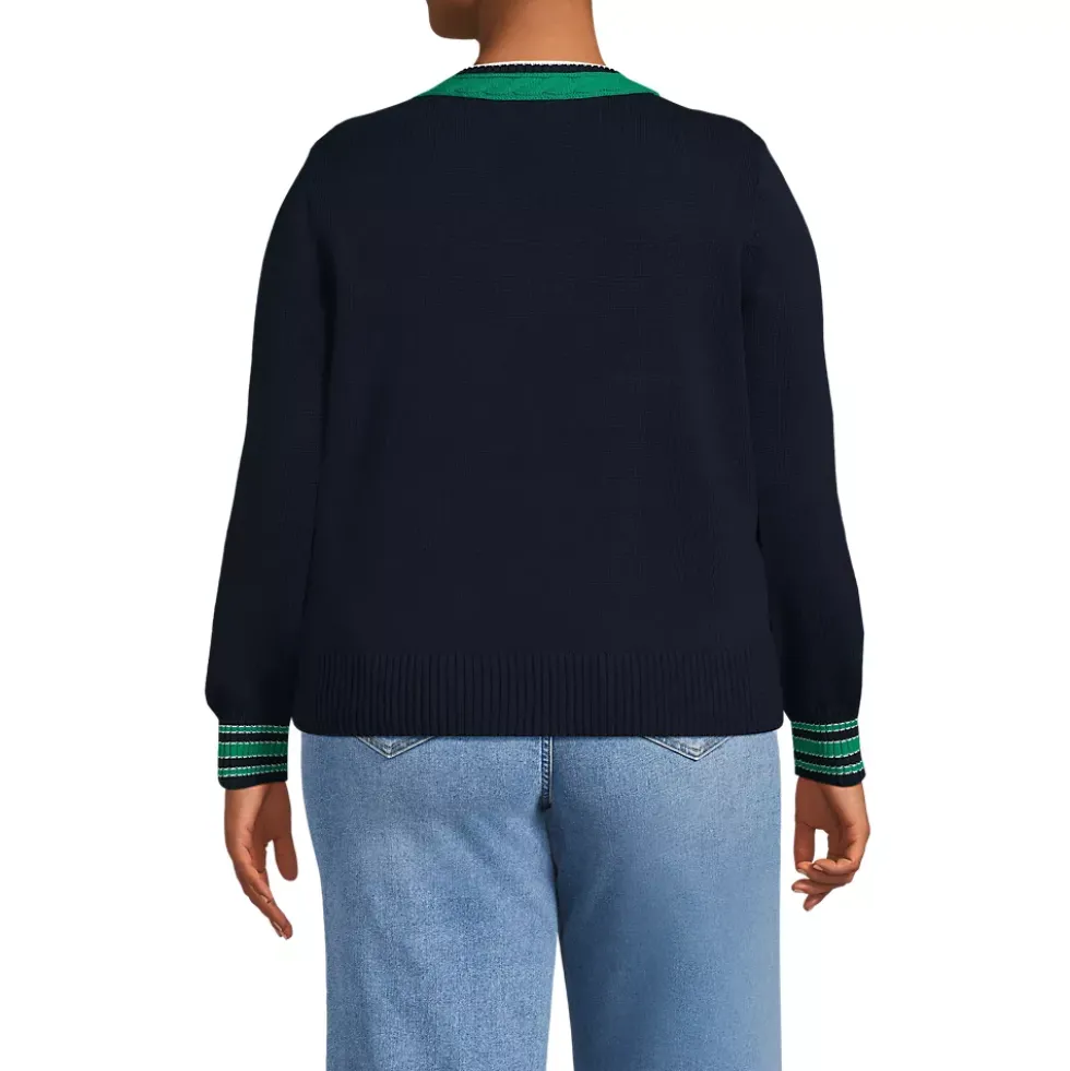 Women's Drifter Set in Sleeve Vneck Sweater