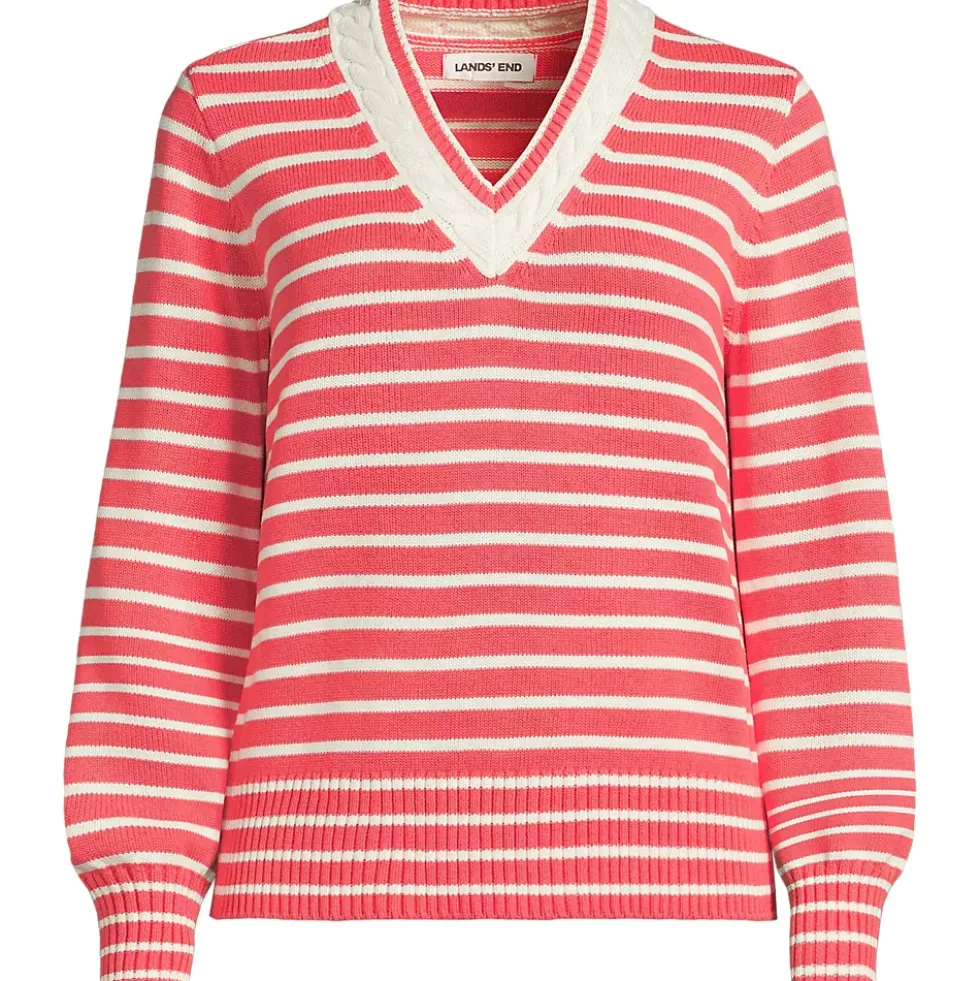 Women's Drifter Set in Sleeve Vneck Sweater