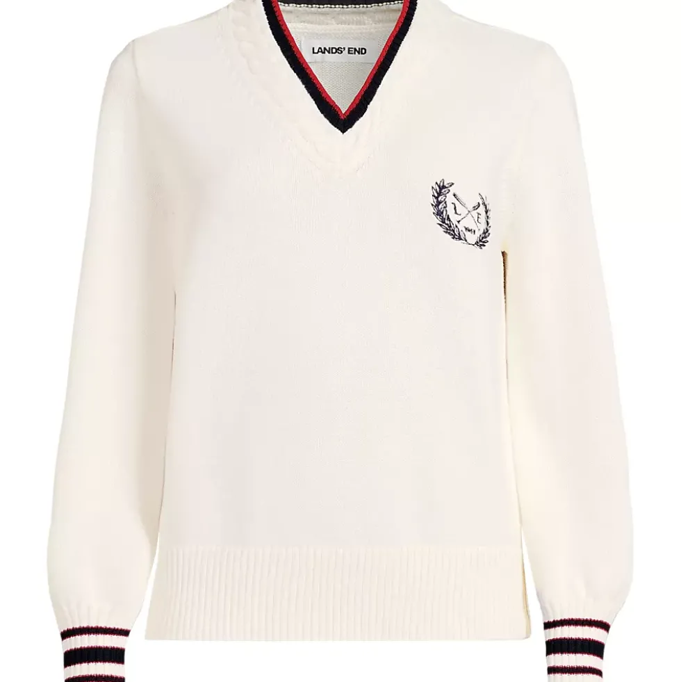 Women's Drifter Set in Sleeve Vneck Sweater
